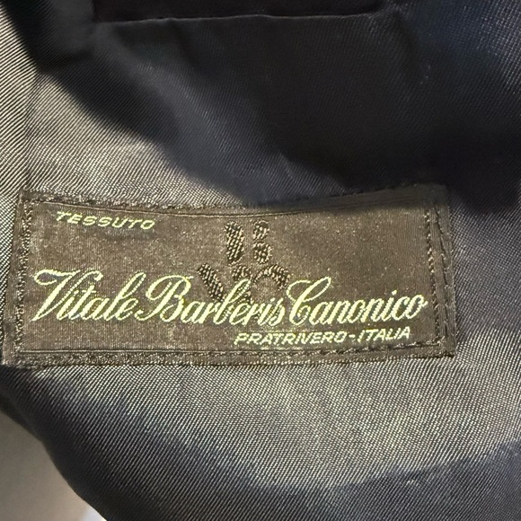 HUGO BOSS Men's Large 40R Wool Blue Pinstriped 2 Button Suit Coat Jacket Blazer - Picture 6 of 8